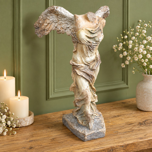 Large winged goddess ornament - winged,