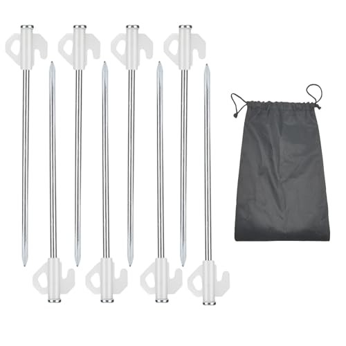 Heavy duty steel tent stakes - heavy,