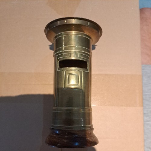Vintage brass post office - post,