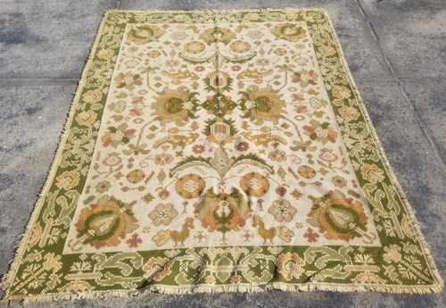 Vintage hand knotted oriental - vintage,