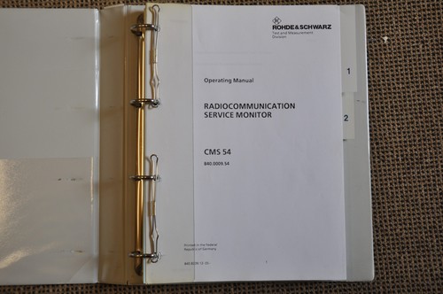 Rohde schwarz cms54 - &,