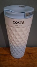 Costa Coffee Glitter Travel Cup 16oz Brand New Winter Christmas 2025.  (BLUE)
