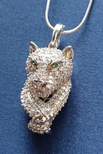 TOVA RARE PANTHER PENDANT NECKLACE 