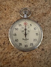 Vintage Hanhart Mechanical Stopwatch – 1/5 Sec, 3 Steine, Shockproof
