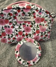 Cath Kiston Make Up Bag / Wash Bag With Compact Mirror and Fragrance Mist Sprays
