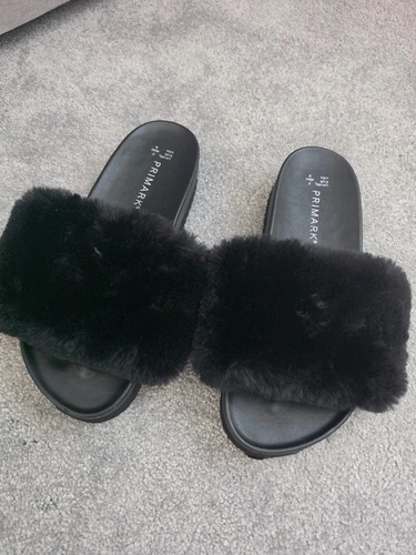 Primark black fluffy fur