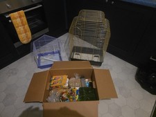 Bird cage Birdcage for Small Birds Parakeet Aviary Finch Habitat Removable Tray