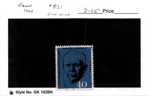 Germany postage stamp - postage, #821