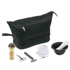Mens Shaving Kit Travel Black