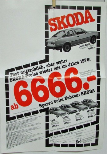 1978 skoda 105s 120l - 120l, gls