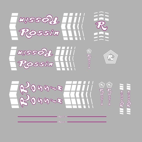 Rossin bicycle frame stickers - bicycle,