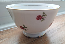 Colclough Bone China “Ditsy Rose“ Design  Sugar Bowl. White Pink Excellent Condi