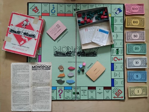 Monopoly vintage 1930 s - monopoly,
