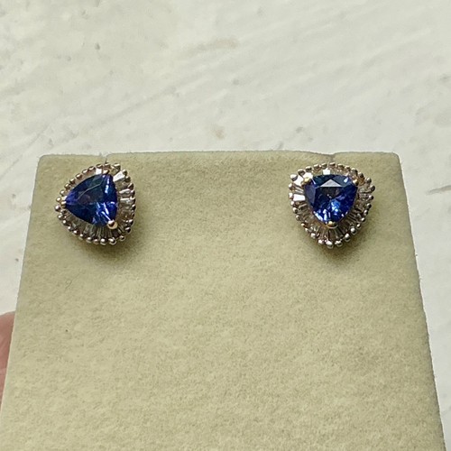 18к gold tanzanite diamond - tanzanite,