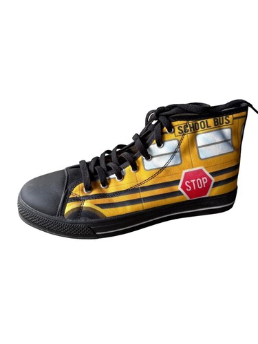 School bus high - bus, sneakers