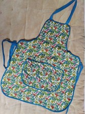 Vintage St Michael Marks And Spencer Apron Pinney Ditsy Bright Flowers Pocket