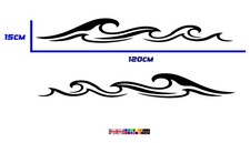4ft Wave Decal Sticker for
