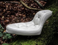 Custom solo Seat For Rigid Frame ribbed fender Bobber Chopper Harley Triumph etc