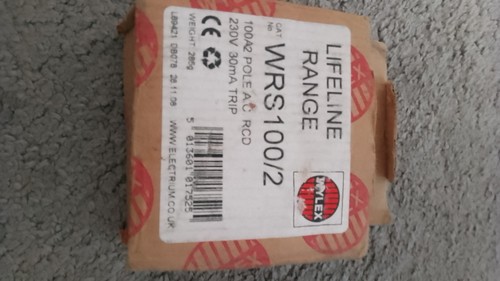 Wylex 100a 30ma double - 100a, pole