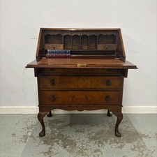 Vintage Walnut Veneer Bureau