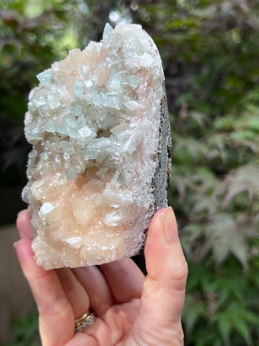 Green large cubic apophyllite - green,