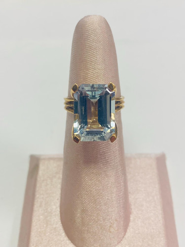 Aquamarine 14k gold vintage - 14k,