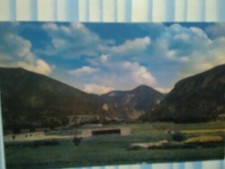 VINTAGE POST CARD ENTER TO RED