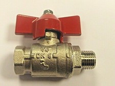 T Handle Ball Valves Red Handle BSPT  Lever Ball Valves Full Range