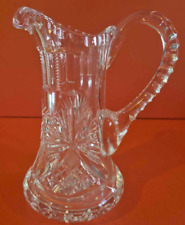 Vintage Cut Glass Pitcher Jug