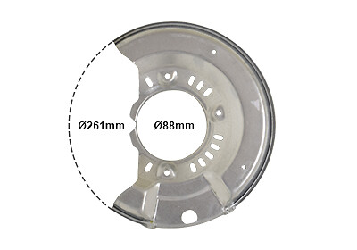 Splash panel brake disc - brake,
