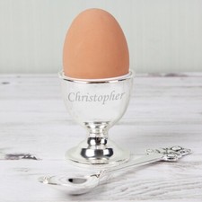 Personalised Silver Plated Egg