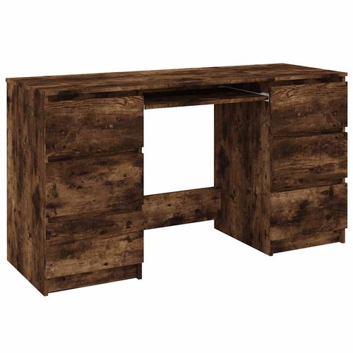Writing desk smoked - smoked, oak