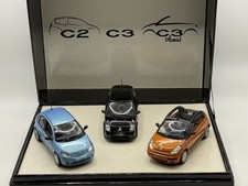 1:43 Scale Norev Citroen C2, C3 & Pluriel Dealer Set Boxed Diecast model cars 