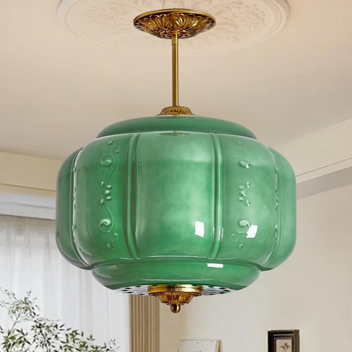 Vintage green milk glass - vintage,