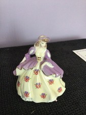 Coalport Fairest Flowers Small Figurine Pansy  Compton & Woodhouse