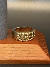 9ct Gold Keeper Ring Size M
