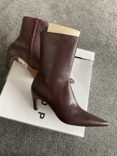 Bnib burgundy leather - burgundy, short