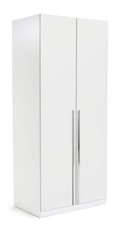 Munich 2 Door Wardrobe - White | Double door wardrobe
