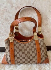 GUCCI GG Canvas Leather Hand