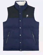 Penfield P Bear Cut + Sew Funnel Neck Puffer Vest Gilet Navy Size XS