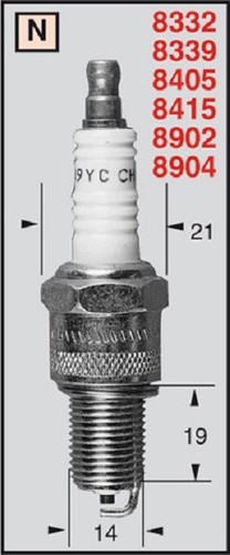 Champion candle for suzuki - for,