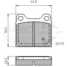 Brake Pads Set For Volvo 240
