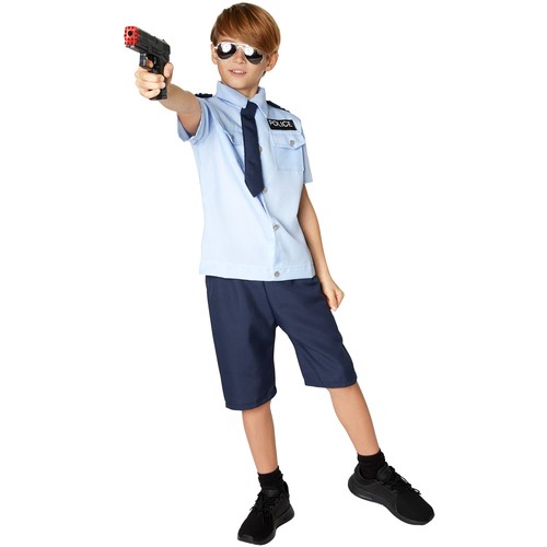 Boys police costume - costume, policeman