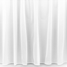 PLAIN WHITE NET CURTAIN WEIGHTED BOTTOM DROP 48"(122cm) £7.00 per metre