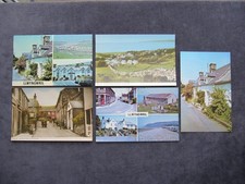 5 Vintage Postcards of Llwyngwril, Mill Street, Garthangharad Hotel Caravan Site