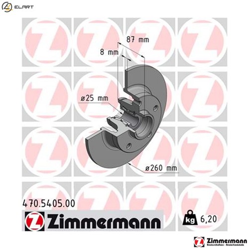 Brake disc 470 5405 - 2x,