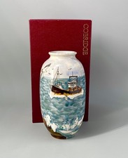 Cobridge Stoneware Gull Rock Large 21cm Vase By Anji Davenport c1999 - Boxed