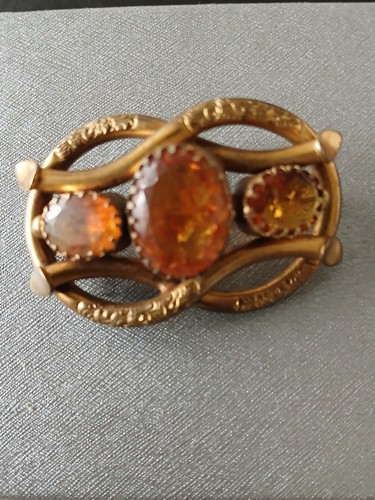 Victorian pinchbeck citrine - victorian,