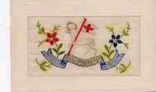 WW1 Patriotic Embroidered SILK