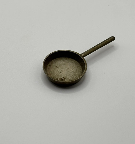 Miniature solid brass pan - miniature,